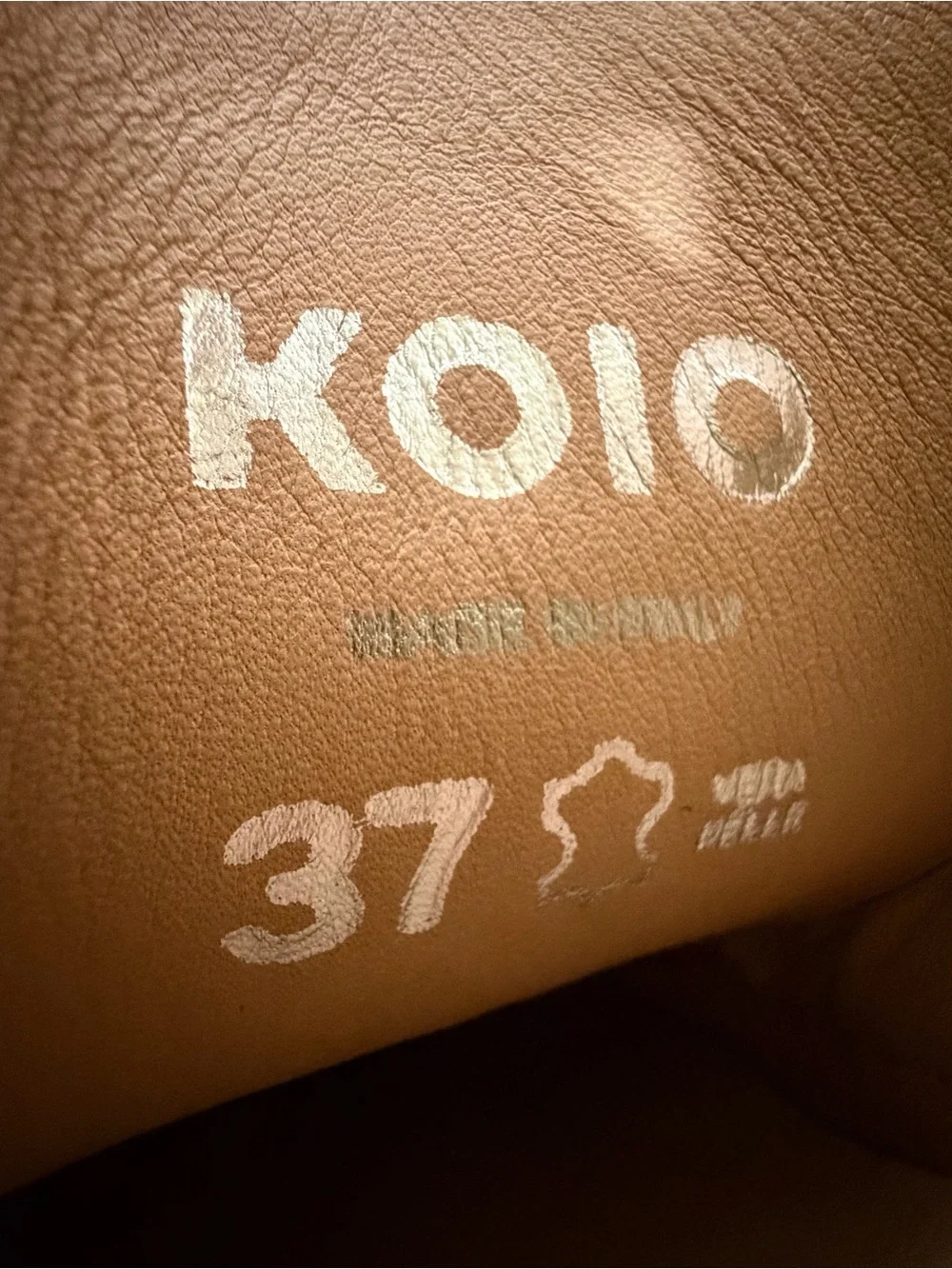 KOIO Capri Tan Brown Italian Leather Sneakers | EU Sz 37 US 7